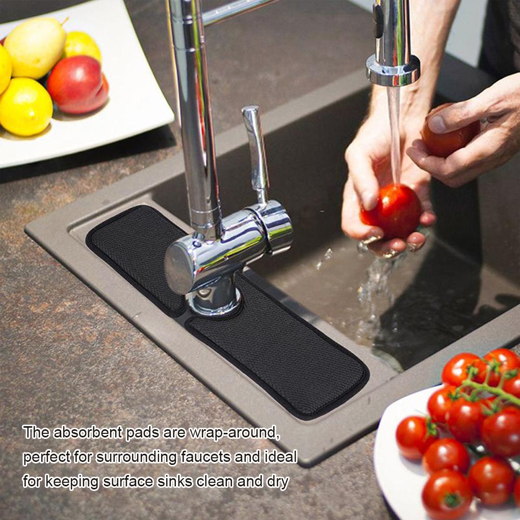 Splash Protector Portable Waterproof Oilproof Absorbent Mat Alas Pengering Kran Meja Wastafel Dapur Untuk Tabung 25-inci