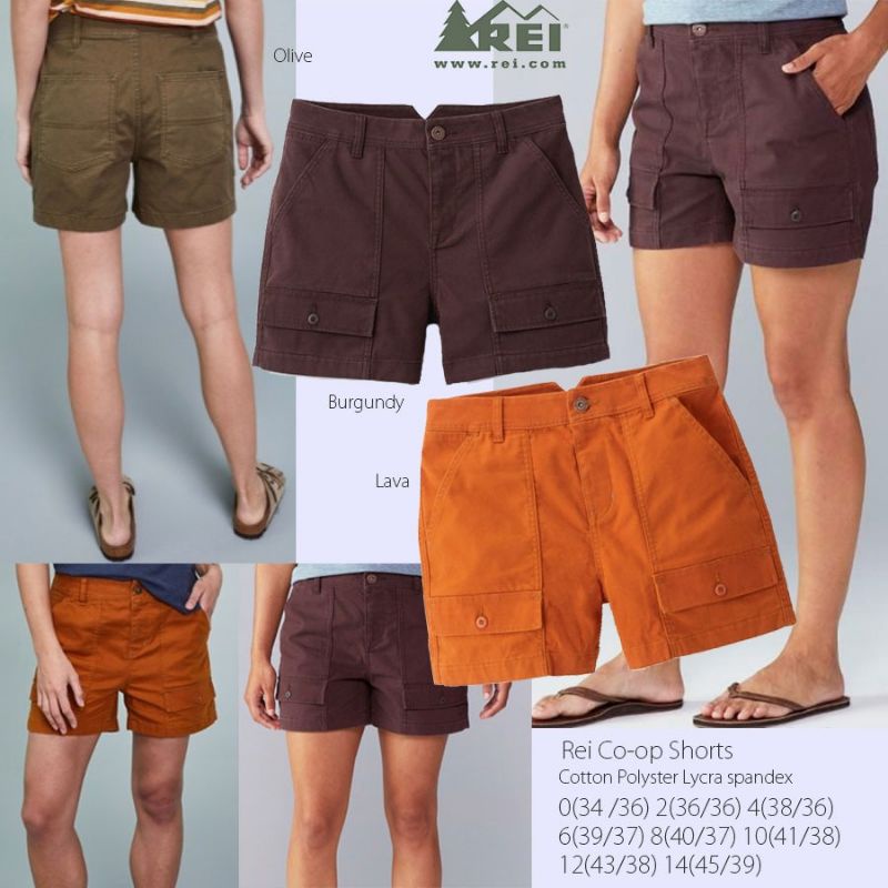 REI COOP SHORTS OLIVE