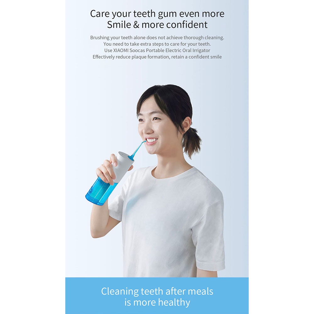 SOOCAS Semprotan Pembersih Sela Gigi Teeth Scaling Dental Device - W3 - White