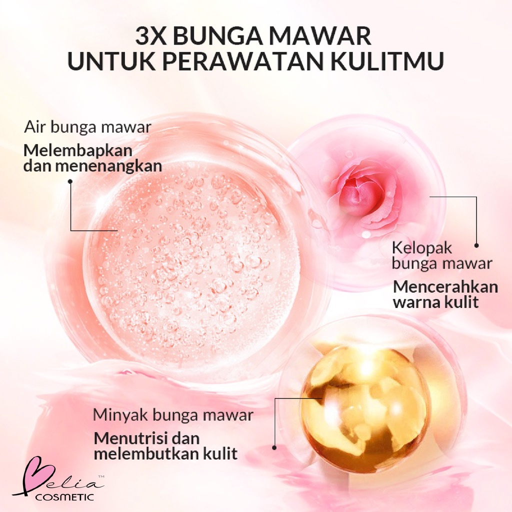 ❤ BELIA ❤ BIOAQUA Flower Series Rose Petals Toner 250ml | Rose Petal Mask 120g | Eye Mask 140g/80pcs | Masker Mata |Skincare mengandung essens kelopak mawar | BPOM