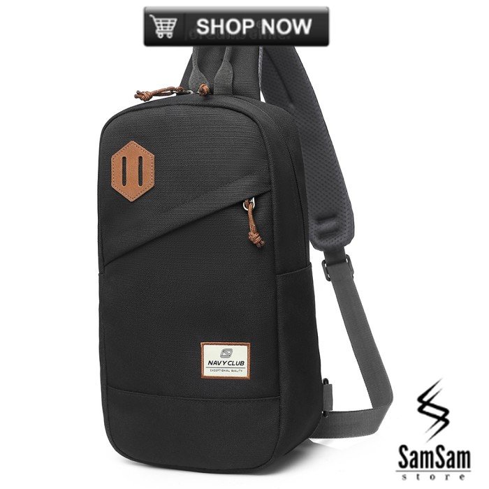 Navy Club Tas Selempang Travel Cross Body Bag GGH - Sling bag - Hitam