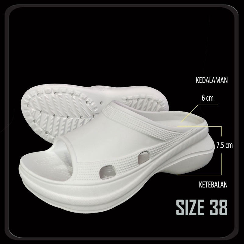 Sandal Slop Wedges Fuji Wanita Nyaman Anti Licin PROMO MITRA