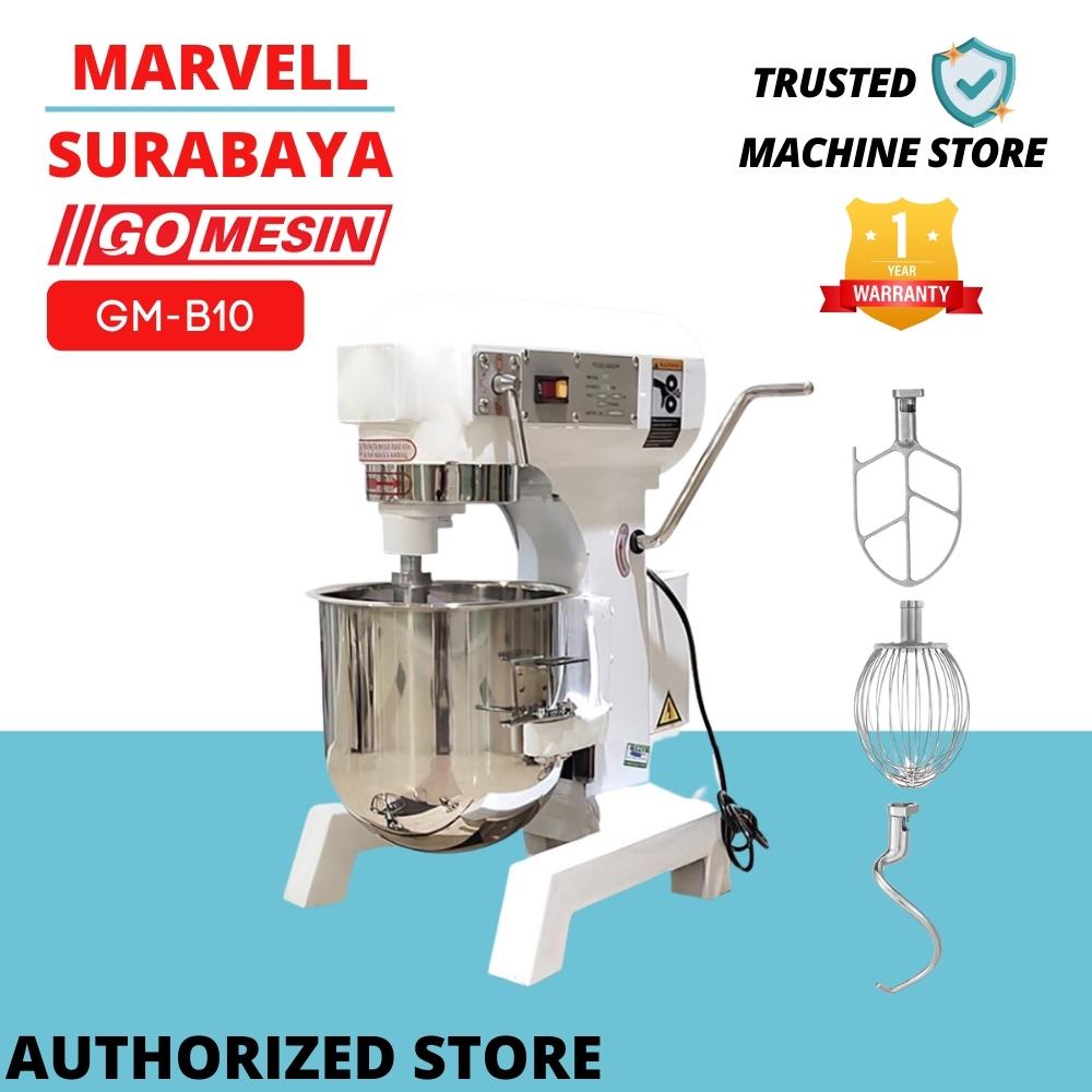 PLANETARY MIXER 10 LITER GOMESIN GM B10 MIXER ADONAN ROTI KUE TELUR