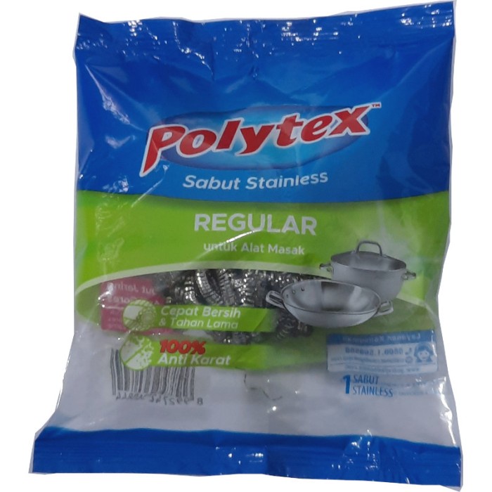 POLYTEX Sabut Stainless Regular | Kawat Cuci Piring - 1 pc