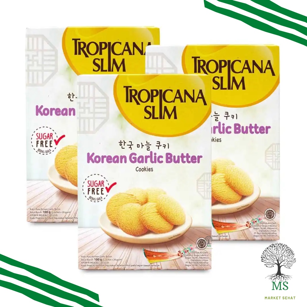 

Tropicana Slim Korean Garlic Butter Cookies - Cookies Bebas Gula 100 gr
