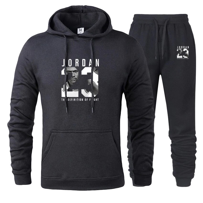 Setelan Celana Jogger &amp; Jumper Hoodie JORDAN23 II Set sweater Hoodie dan Celana Joger Panjang II SIZE ( Pria &amp; Wanita )