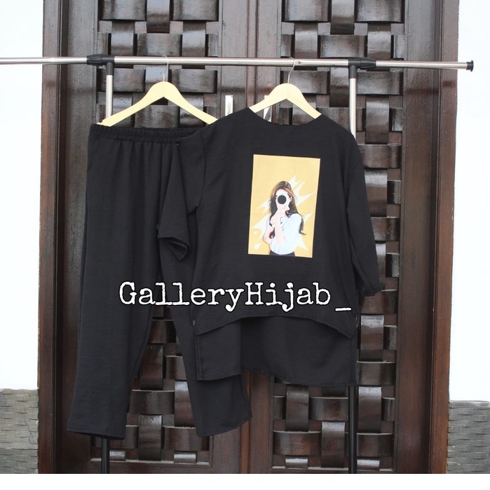 SETELAN WANITA CRINKLE //  POTRAIT SABLON // OVERSIZE VIRAL