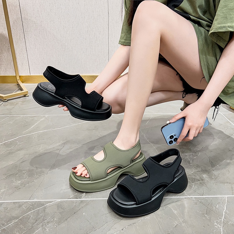 [ ORIGINAL IMPORT ] Sepatu Sandal Slip On Wanita Import Premium Quality SI181