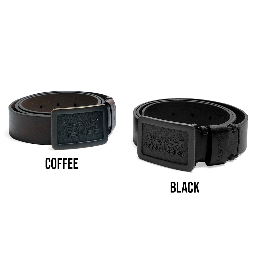 LVS Matte Plaque Buckle Belt