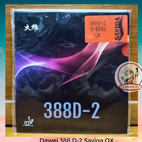 HARGA TERBAIK Dawei 388 D-2 Saviga OX - Karet Bintik Bertahan Panjang Long Pips 388D