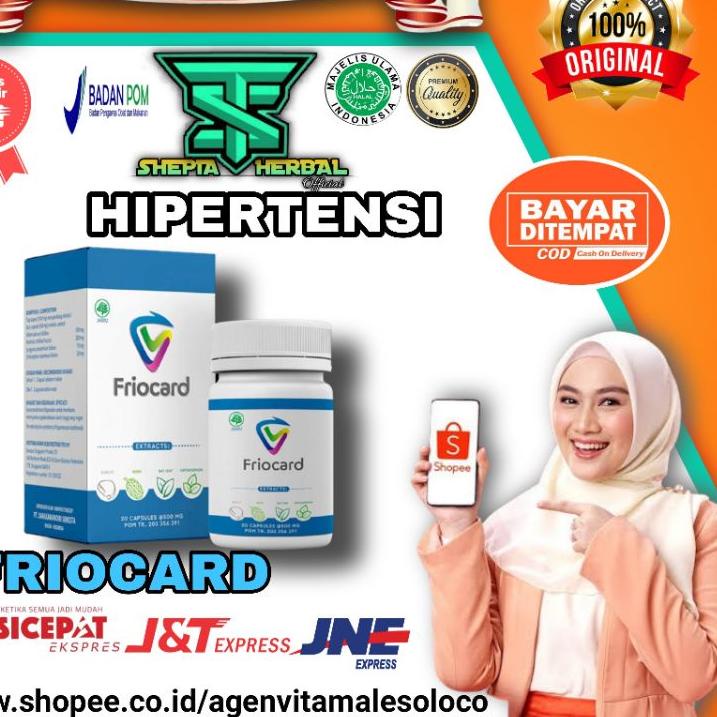 

[KODE PRODUK KTL7M4260] FRIOCARD ASLI OBAT HIPERTENSI DAN PEMBULUH DARAH HERBAL BPOM ORIGINAL