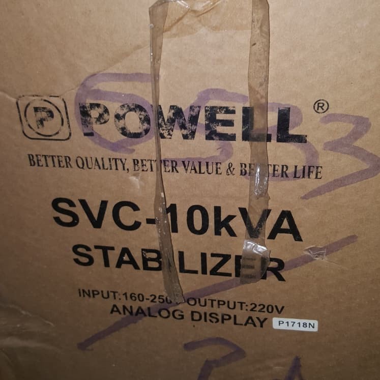 stabilizer powell 10kva 1phase ORI