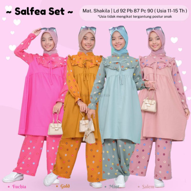 Salfea daily set anak teen ORI by PGJ Kids 2 / Ld 92 Pjc 90