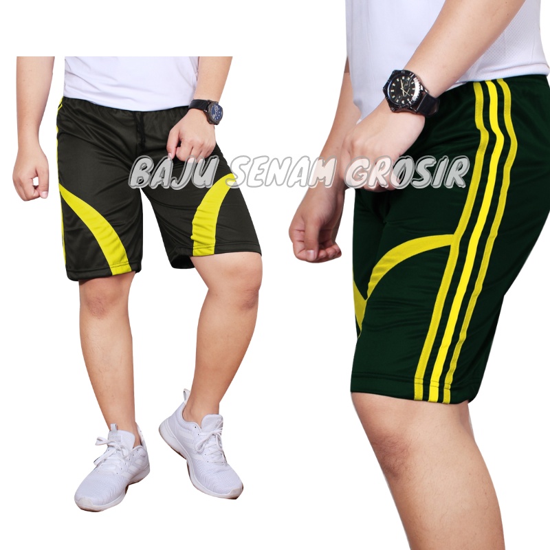 Celana Pendek Olahraga Pria Dewasa Santai Kolor Selutut BBS003