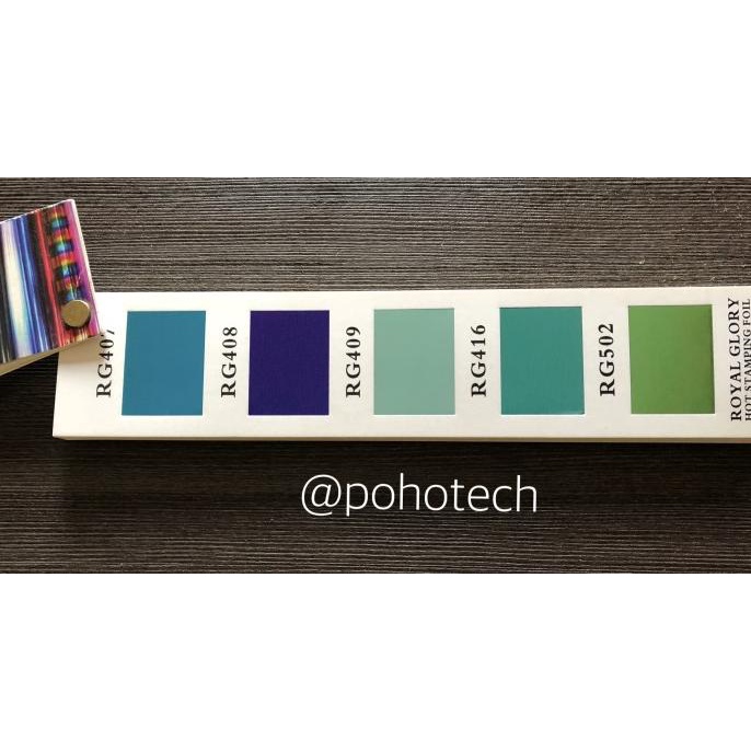 ROYAL GLORY RG HOT STAMPING FOIL BIRU HIJAU UK 64 cm