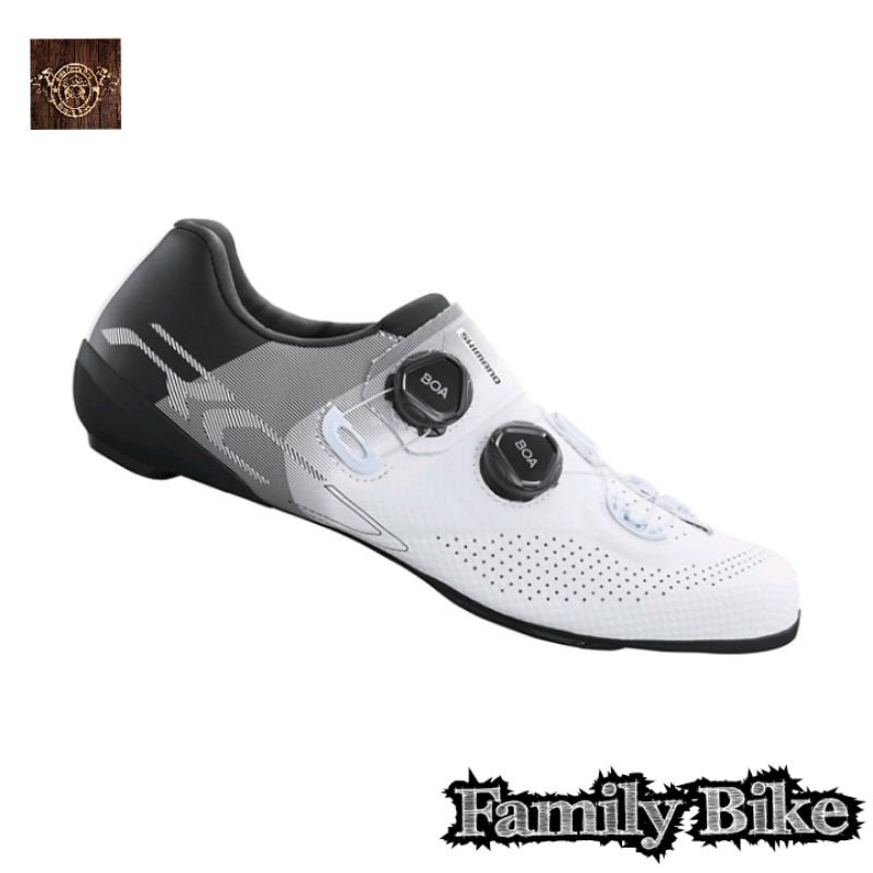 Shimano RC7 SH-RC702 White Wide - Sepatu Cleat Shimano RC7 Road Bike