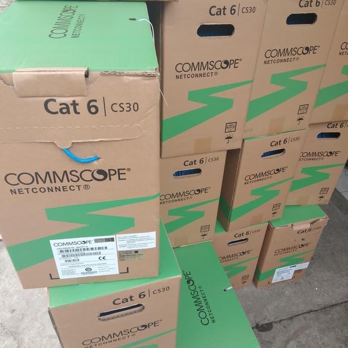 Kabel LAN Cat6 UTP AMP Commscope Original Blue Cat6 1 roll