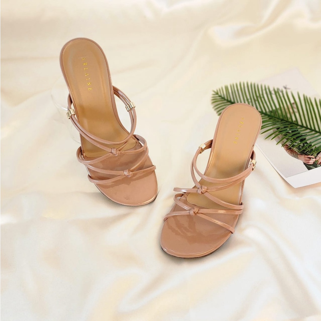 Arlaine- Heels 7 CM Kaca Sandal Heels Wanita Evika