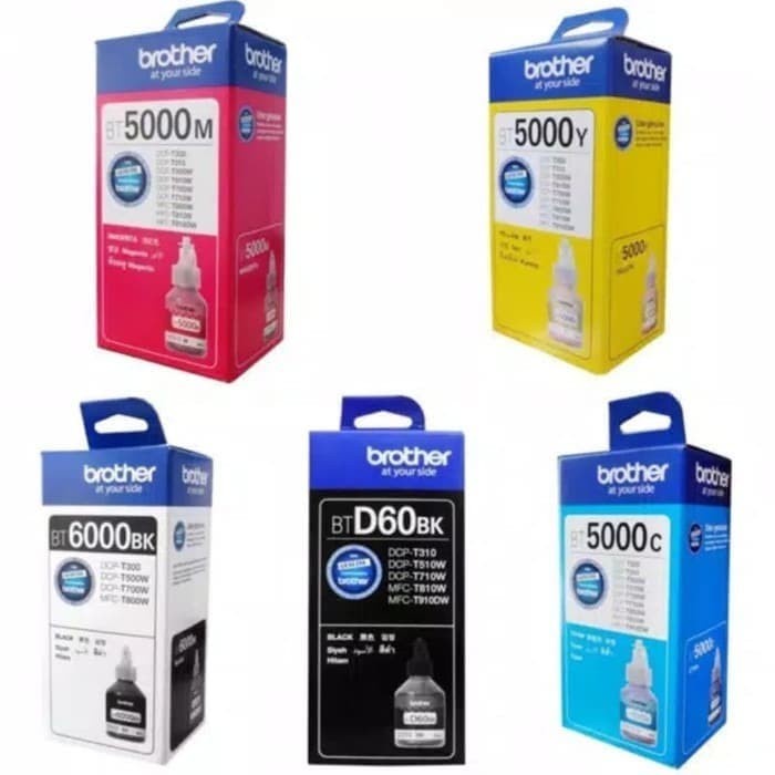 

TINTA BROTHER BT 5000/BT 6000 1SET B,C,M,Y - Hitam