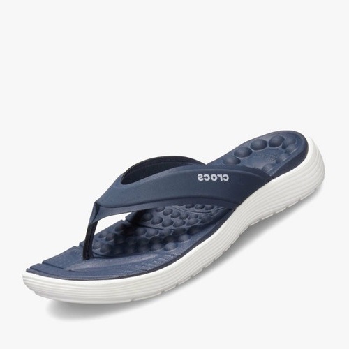 CLEARANCE SALE! Crocs Reviva Flip SKU 205473 Sandal Jepit Pria dan Wanita Leather Flip Sandal