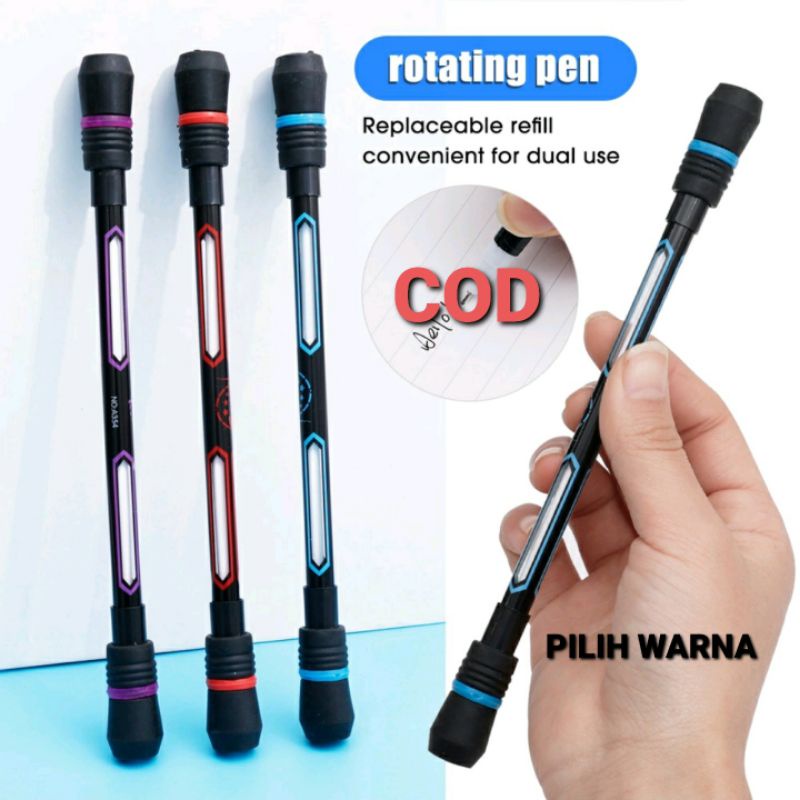 SPINNING PEN / PEN PUTAR / PEN AJAIB / PEN ANTI STRESS / PEN BALANCE BISA PILIH WARNA