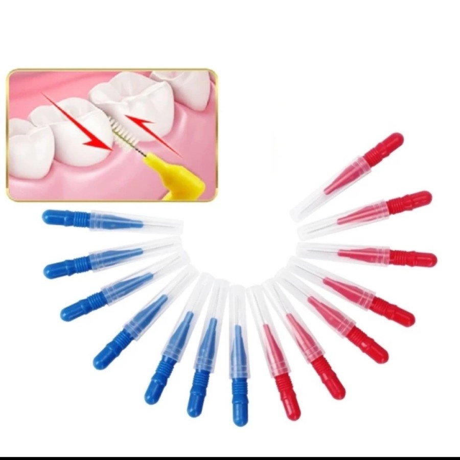 Interdental Brush Sikat Sela Behel Gigi Tusuk Kawat Ortho Dental Floss