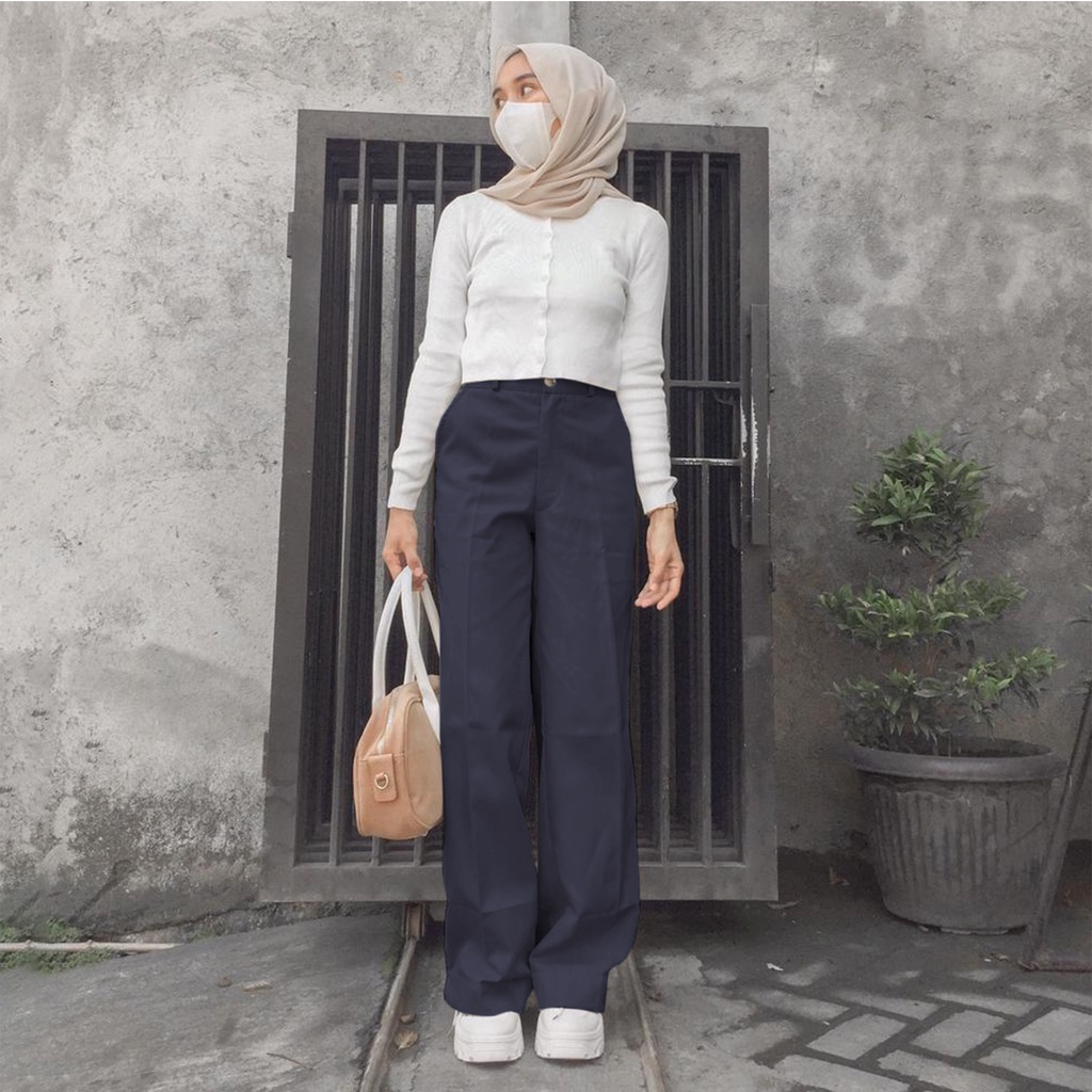 Melva Slit Pants - AC