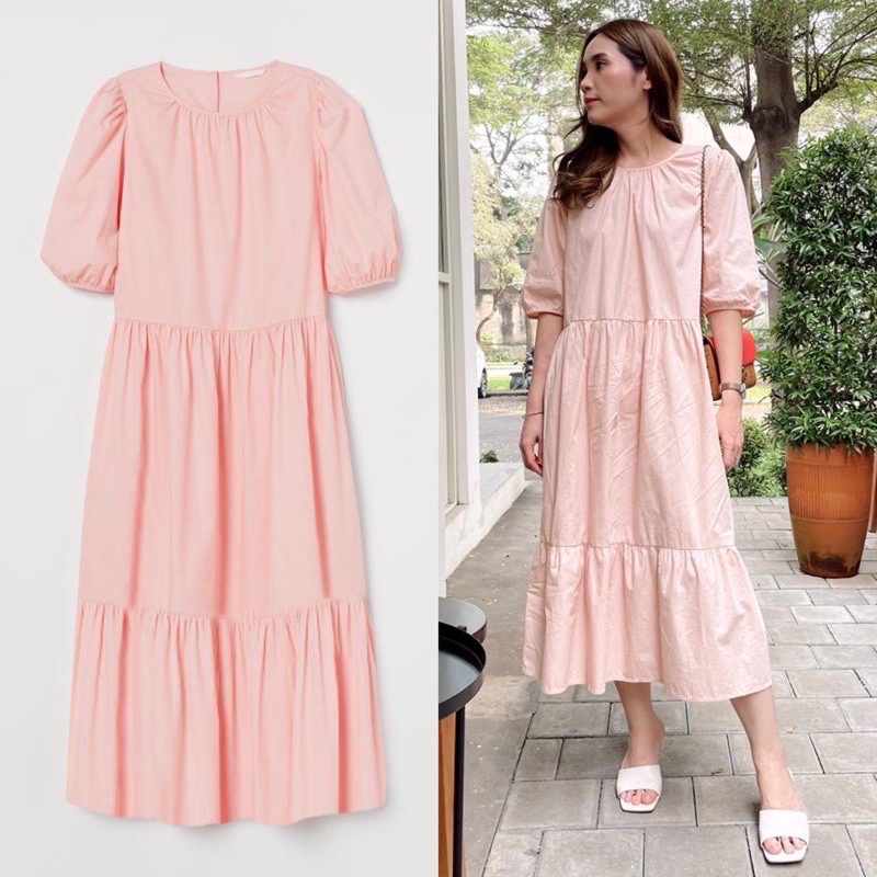 H*M puffy sleeve maxy dress (SALE REJECT DIKIT)