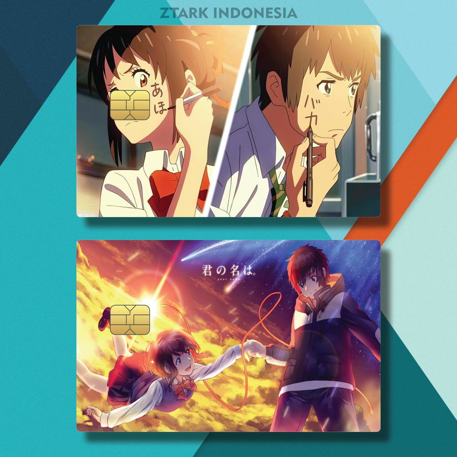 61-72 CASING KTP ANIME MANGA KIMI NO NA WA BSFSU/YG9YU/ SKIN KARTU ANIME MITSUHA MIYAMIZU YOUR NAME 