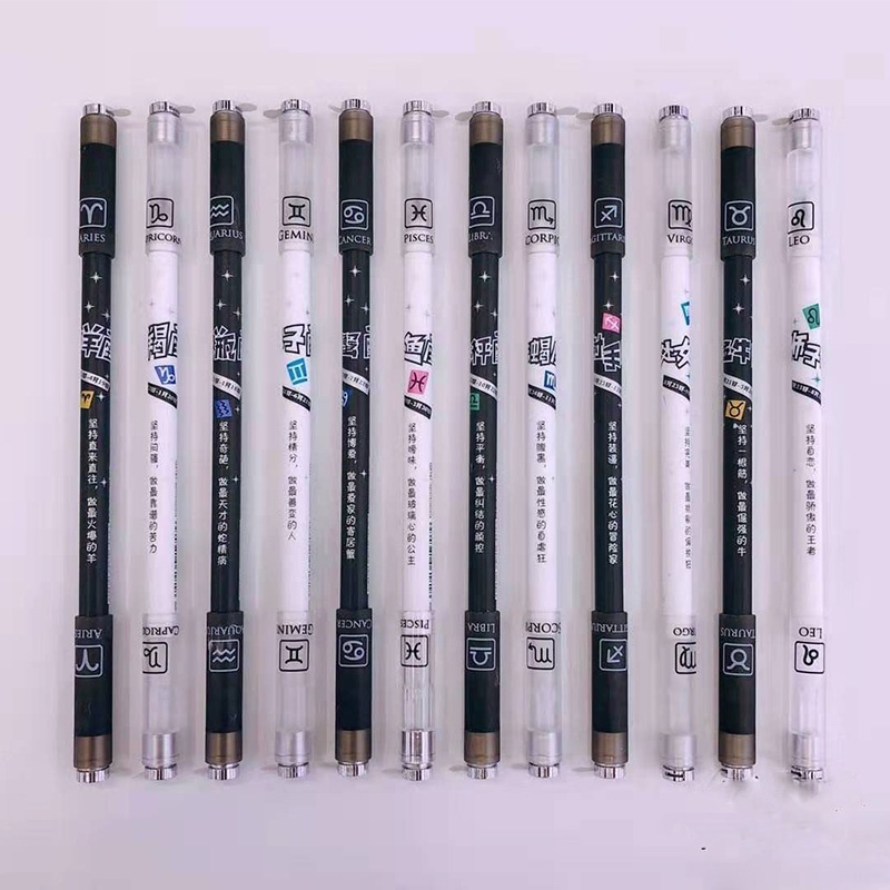 COD ❤️ Pen Puter Spinner Toys/ Spinning Pen/ Pulpen Putar Spinner/ Bolpoin Anti Slip Untuk Anak / Dewasa Anti Stress Rotating Pen Impor Harga Rendah-Bellamy's-LED💡2-Constellation