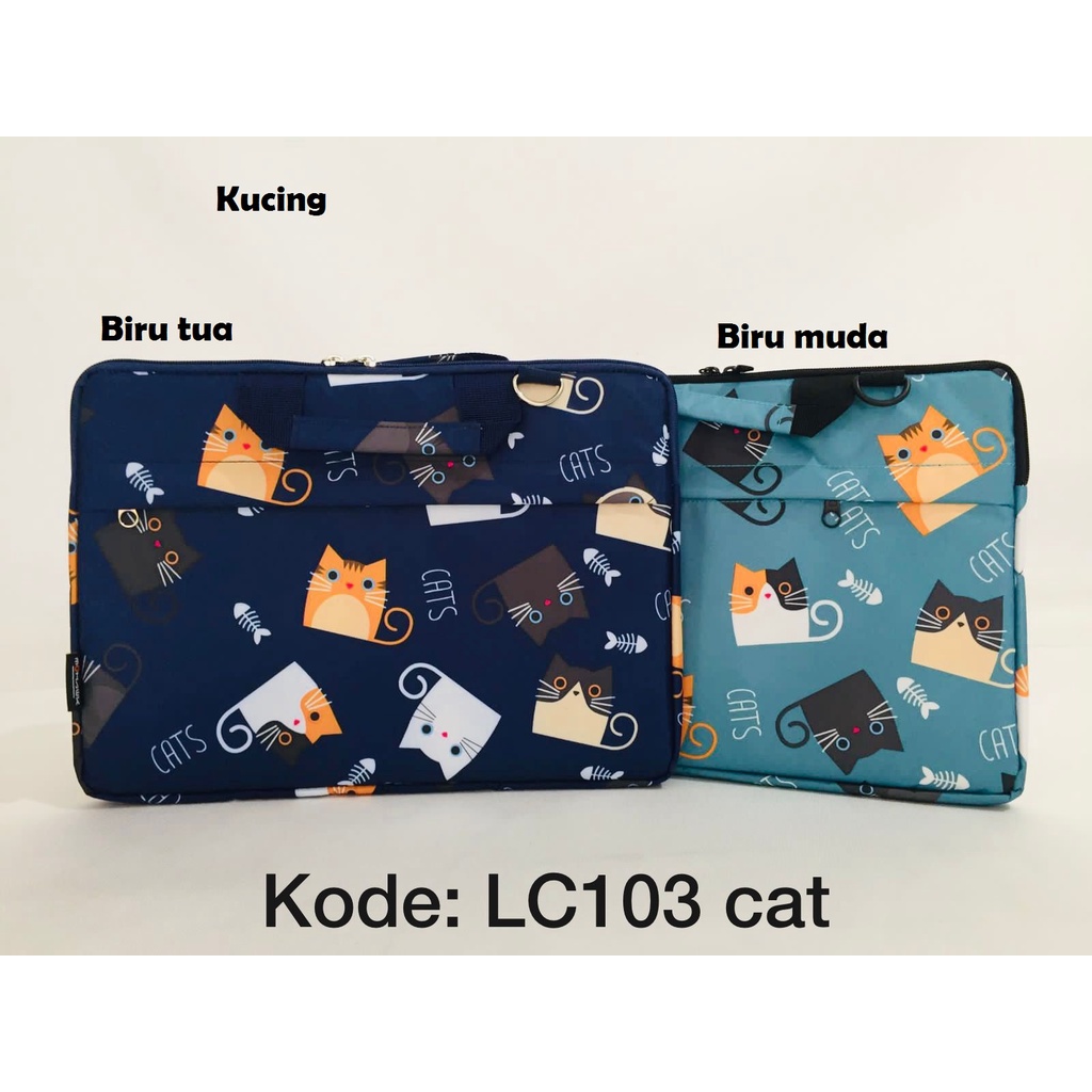 Tas Laptop/ case laptop/ selempang MOHAWK gambar lucu code LC103