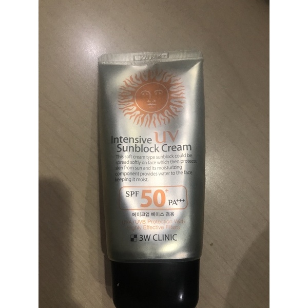Sunscreen 3W Clinic (Insentif UV)