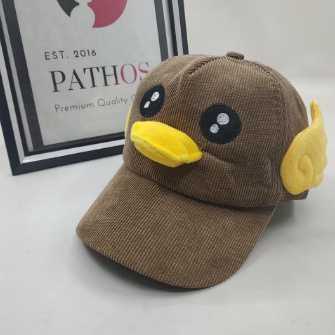 Topi Baseball Anak Laki Import Karakter Bebek Punya Suara Duck Topi Anak Lucu Nyaman Dipakai Bahan Full Katun Lembut Cocok Untuk Anak 1-6 Tahun