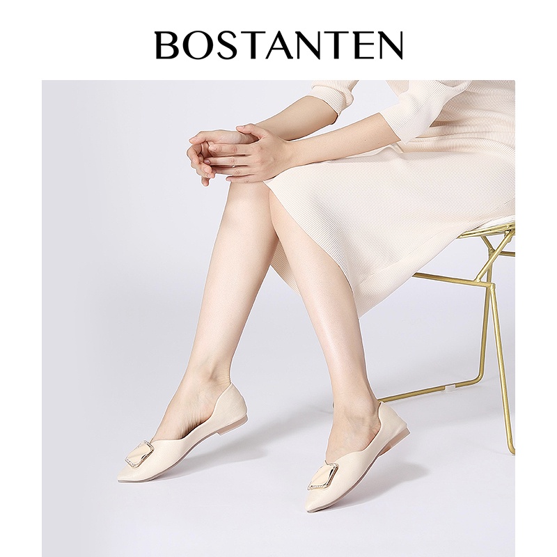 BOSTANTEN Sepatu Wanita Flatshoes Pansus Pesta Pernikahan Sepatu Kerja