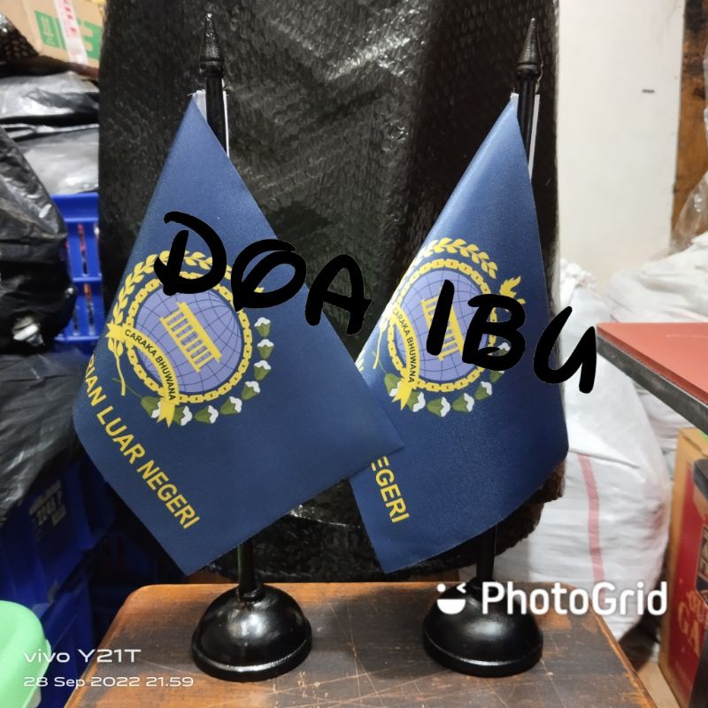 

best seller tiang kayu meja+bendera KEMENTERIAN LUAR NEGERI