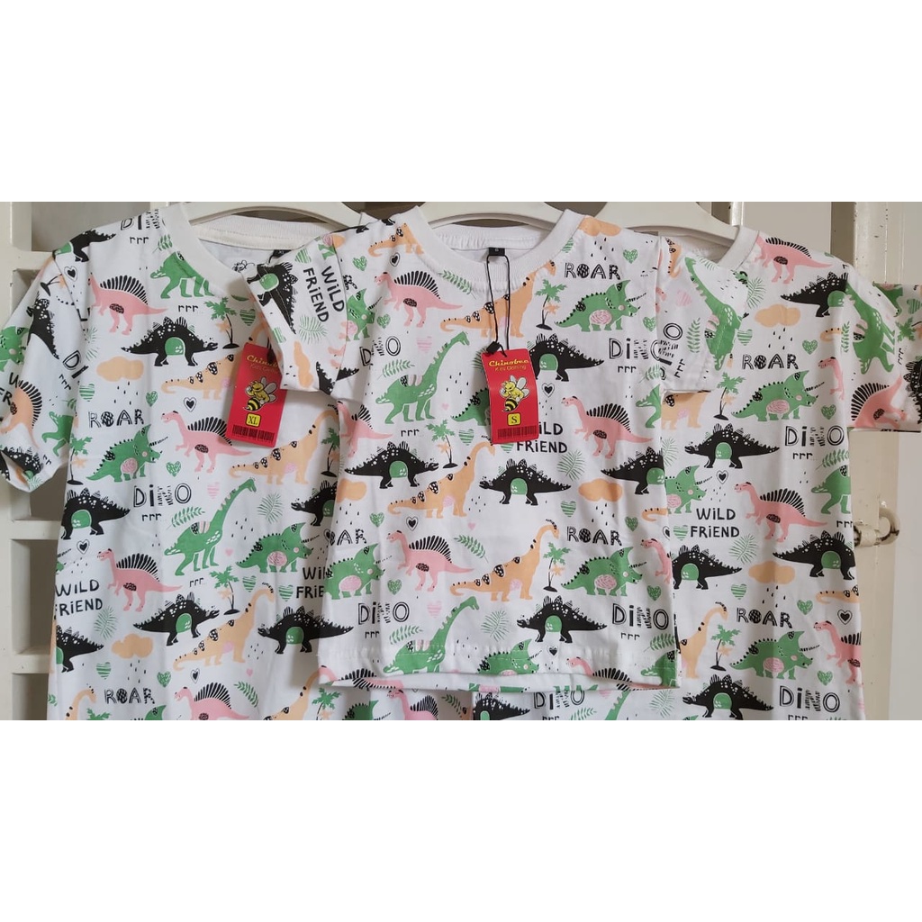 MOMMY'S HONEY KAOS ANAK DINO FULL PRINT SIZE S, M,L XL