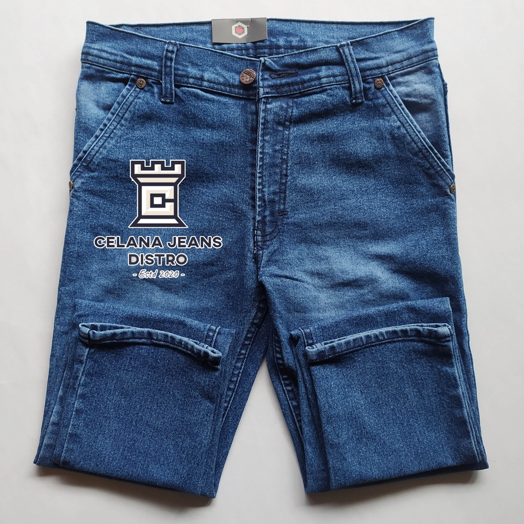 Celana Jeans Panjang Pria Biru Distro Continue