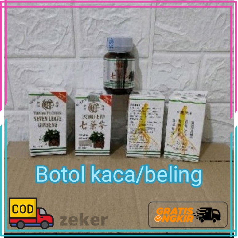 Seven Leave Ginseng Herbal Rematik Nyeri Sendi Pegal Linu Asam Urat 100% Asli Original Tian Ma Tu Ch