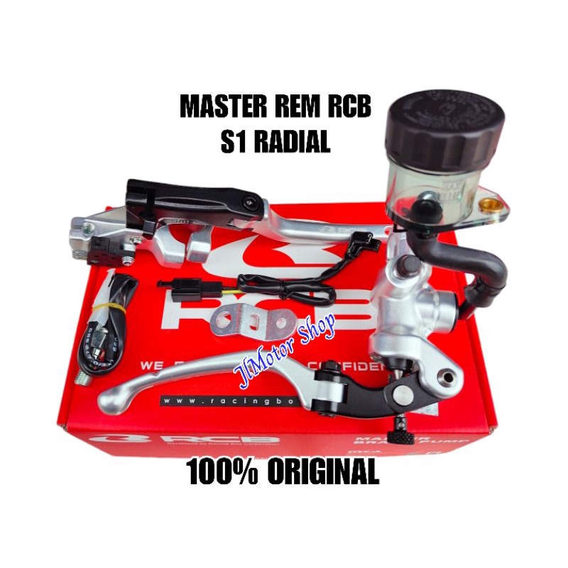 MASTER REM RCB S1 KIRI KANAN WARNA BIRU - MASTER REM KANAN RCB S1 + HANDLE KOPLING S1 RCB FORGED BRAKE PUMP