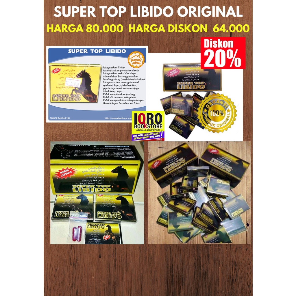 SUPER TOP LIBIDO 100 ORIGINAL