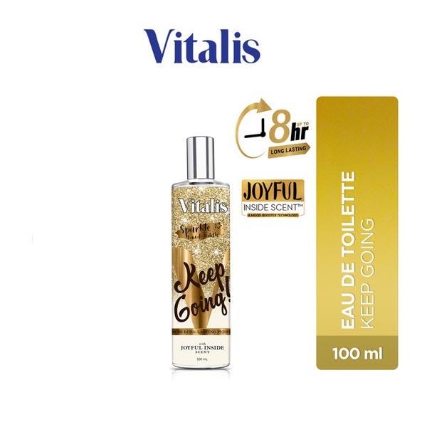 Vitalis Eau de Toilette Sparkle Enjoy The Moment | Make It Happen | Keep Going | Rise And Shine 100ml_Cerianti
