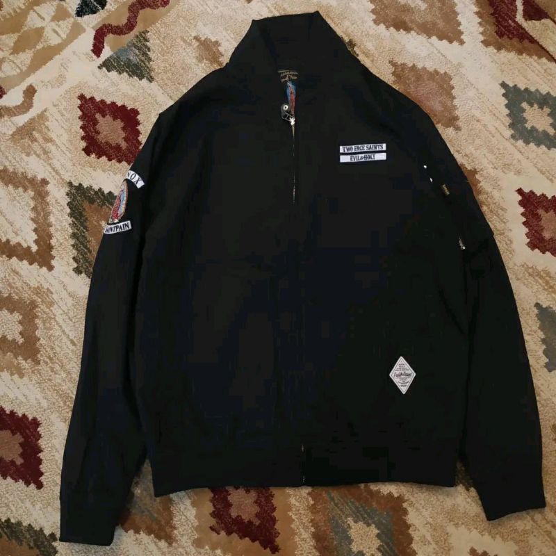 the saintpain bomber jacket used thrift