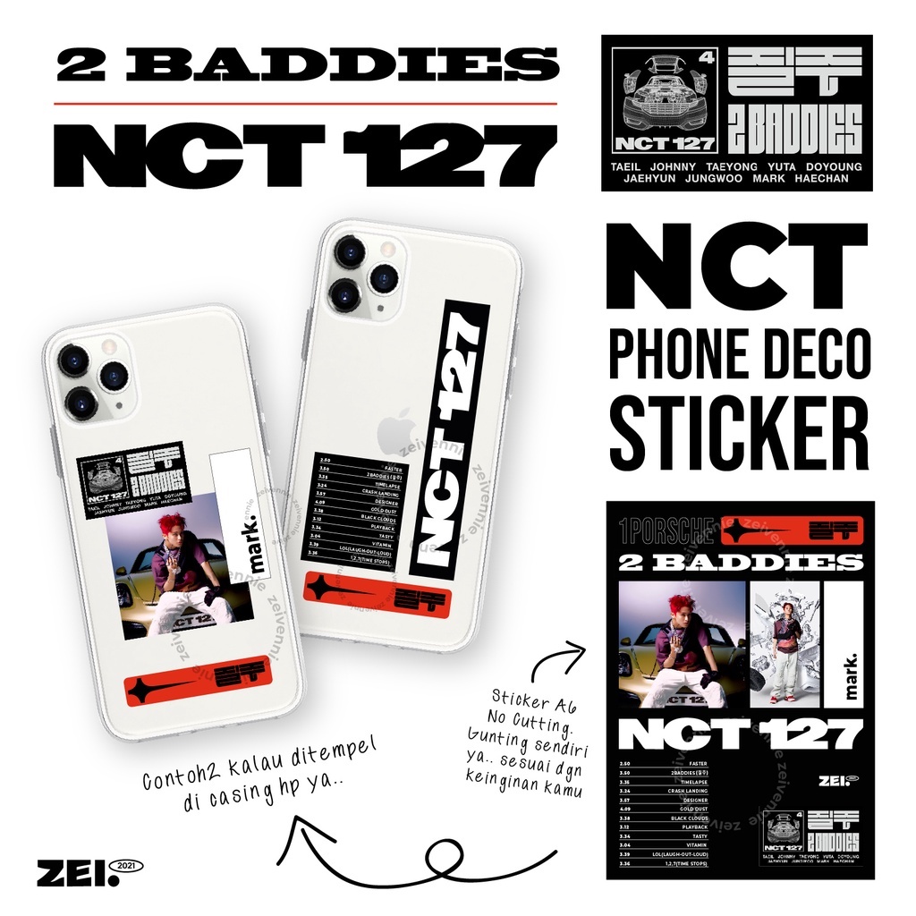 

NCT 127 2 Baddies Sticker Phone Deco A6