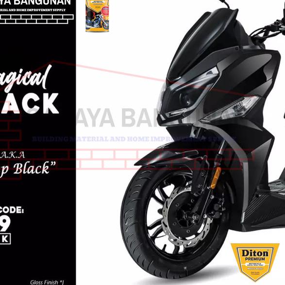 Pylox DITON PREMIUM Black 9109 Hitam Kilap Glossy Black Gloss