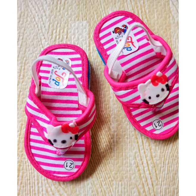 [0-2th] SANDAL BABY BUNYI SALUR BLASTER / SANDAL PREWALKER BAYI PEREMPUAN / SANDAL PREWALKER BUNYI CITCIT MOTIF GARIS GARIS