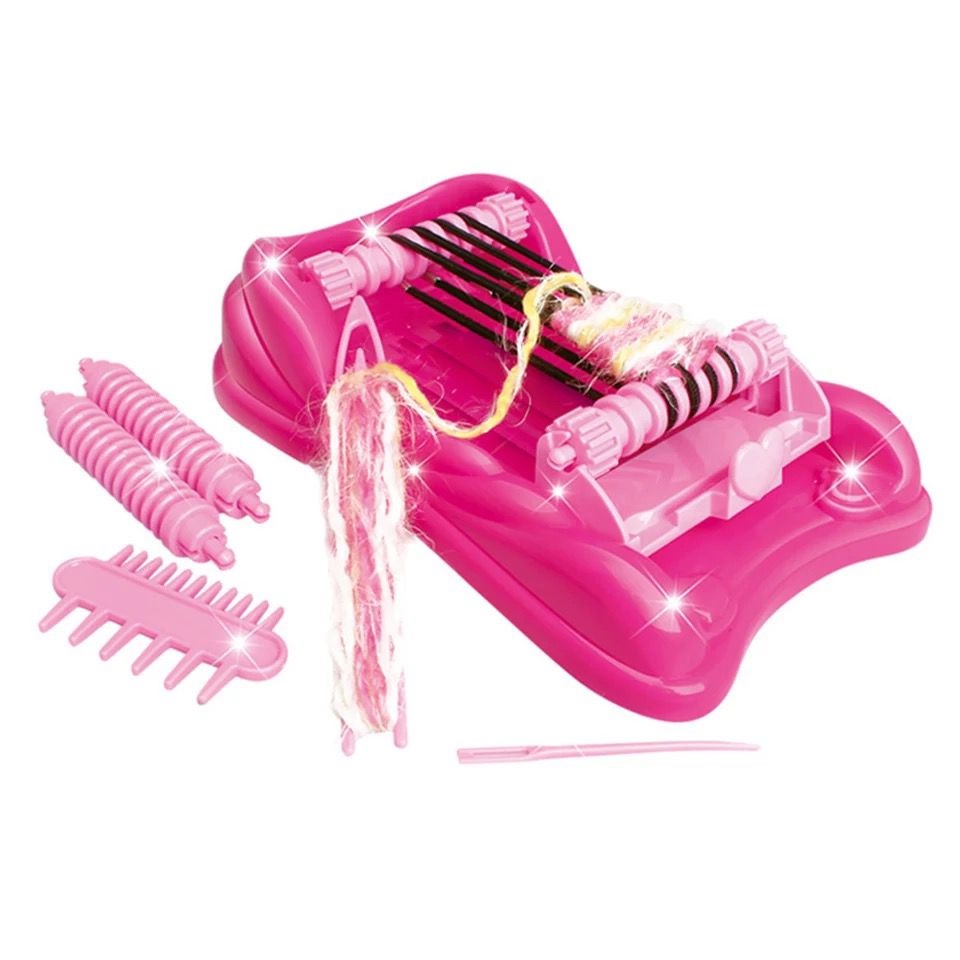 Mainan DIY Dekorasi Rambut Anak Jalinan Ikat Kepala Mesin Rajut Anak Perempuan Mainan Mesin Tenun Anak Knitting Machine