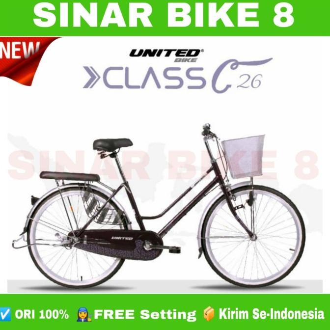 Sepeda Keranjang Dewasa Ctb United Class C 24 & 26 Inch Garansi Resmi