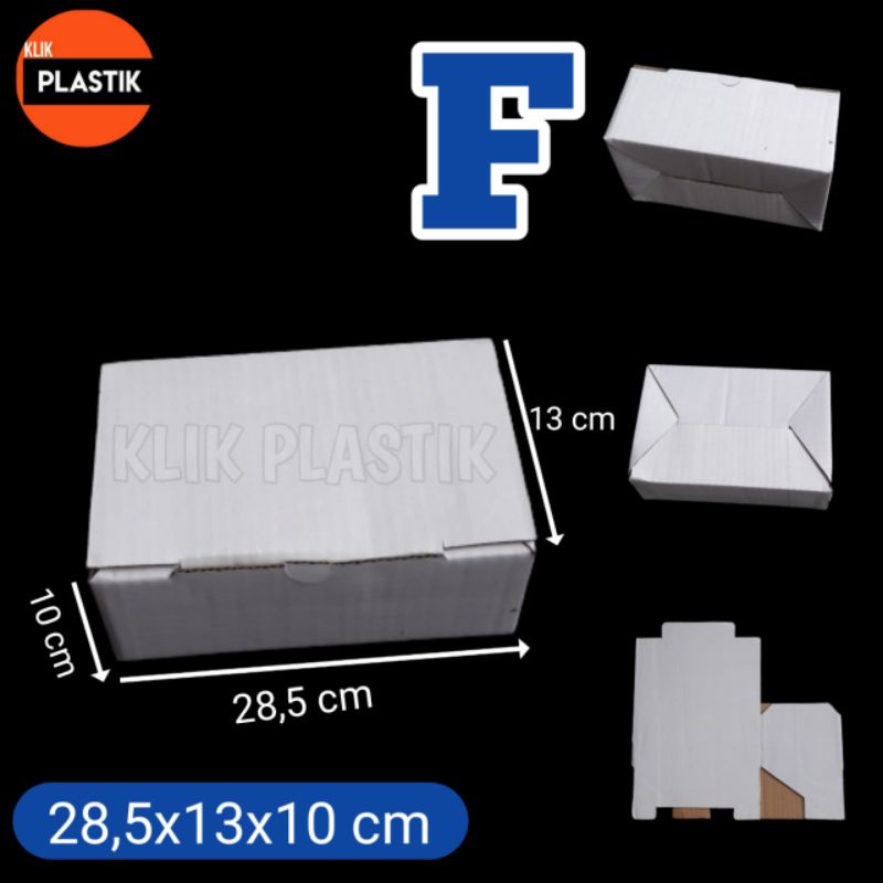 

KARDUS F PUTIH 28x13x10cm BOX DUS KARTON BOX KOTAK SEPATU AKSESORIS