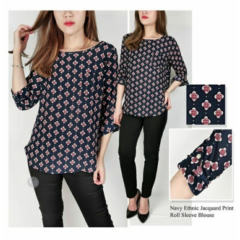 Loft burgundy floral blouse