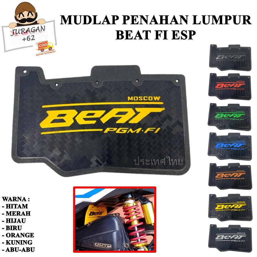 MUDFLAP BEAT FI MUD FLAP KARET PENAHAN LUMPUR PELINDUNG DINAMO SPKABOR KOLONG